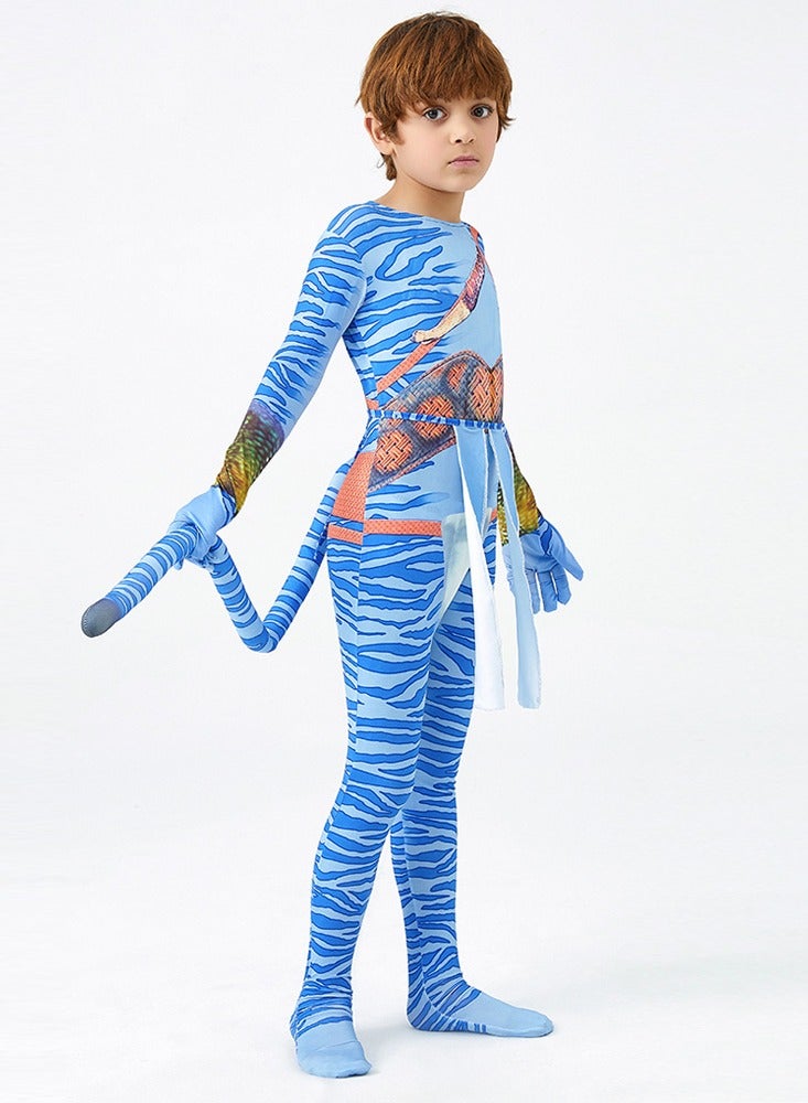 Avatar 2 children's stage clothes, hero jumpsuit tights