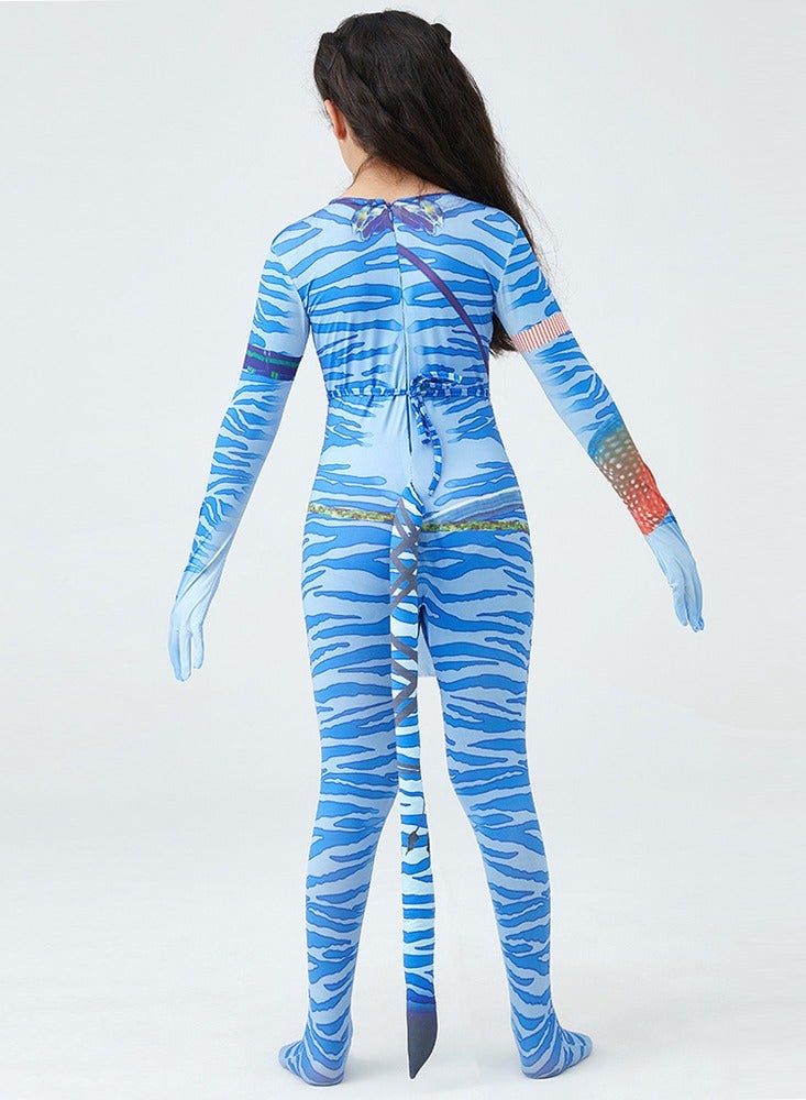 Avatar 2 children's stage clothes, hero jumpsuit tights