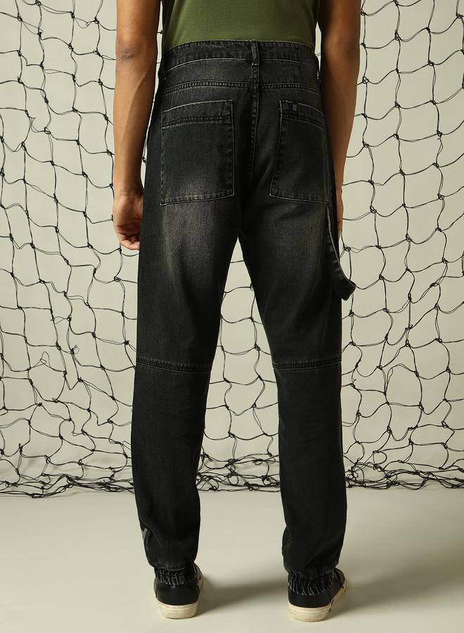 Men's Black Straight Fit Jeans - Sleek and Stylish Denim