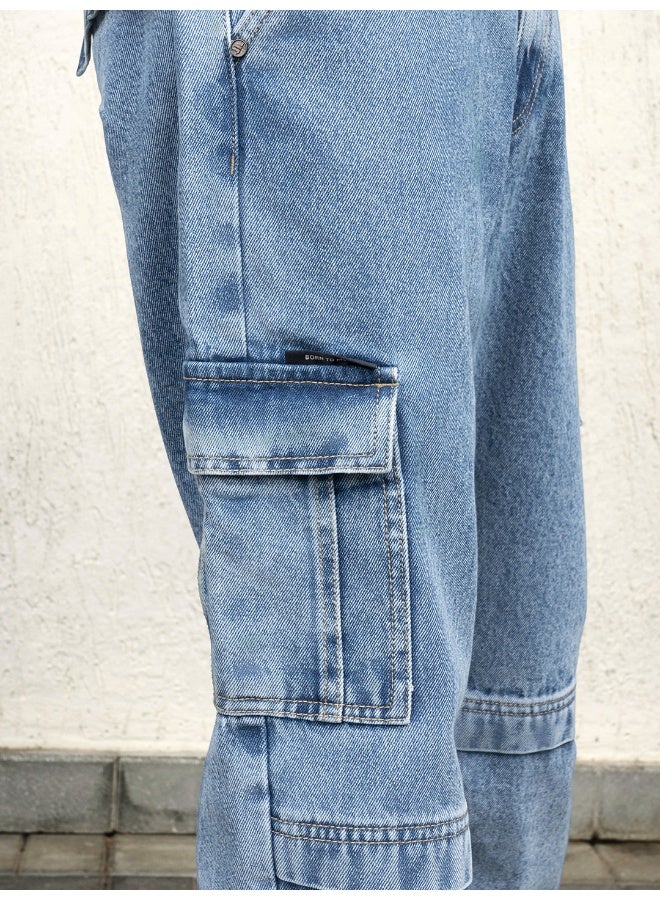 Men Indigo Jeans - Straight Fit for Sleek and Comfortable Wear