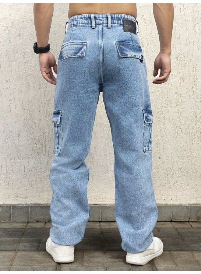 Men Indigo Jeans - Straight Fit for Sleek and Comfortable Wear