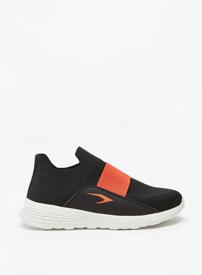 Boys Textured Slip-On Sports Shoes