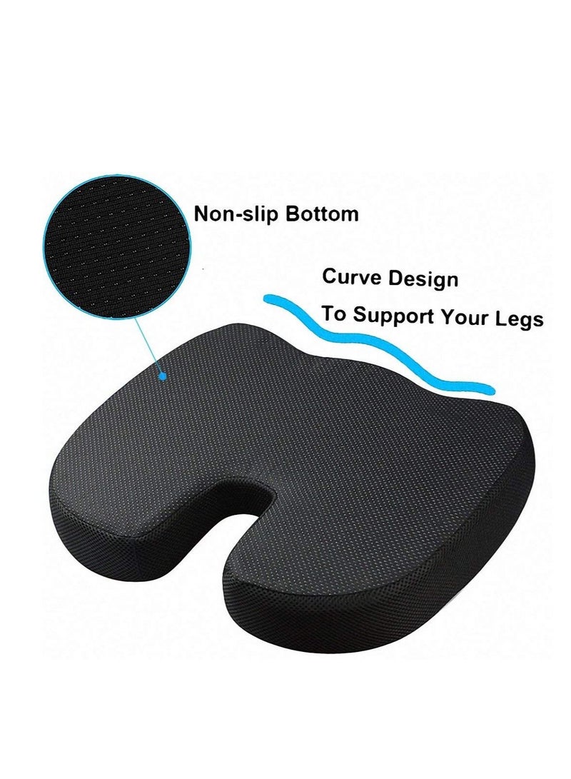 Seat Cushion and Lumbar Support Pillow For Car Office Chair Wheelchair