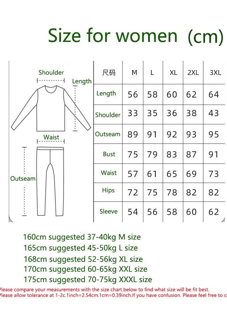 Trackless Mulberry Silk Thermostatic Warm Long Johns Suit