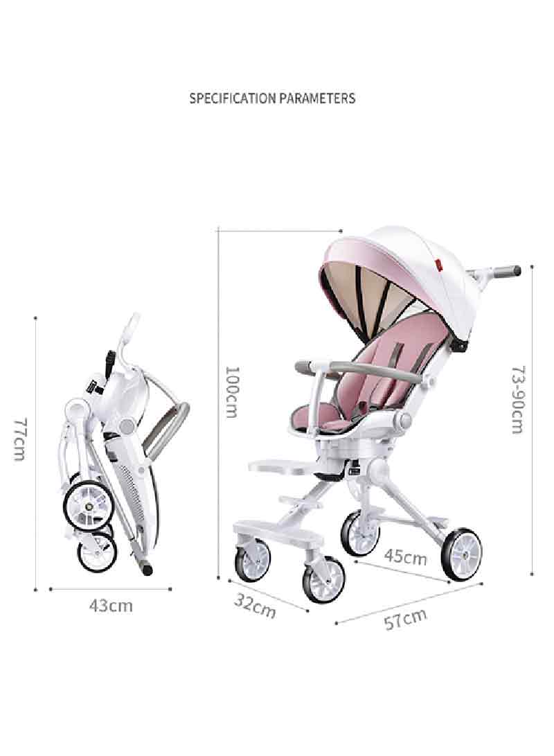 Two way Fast Folding Stroller (with Breathable Cushion)