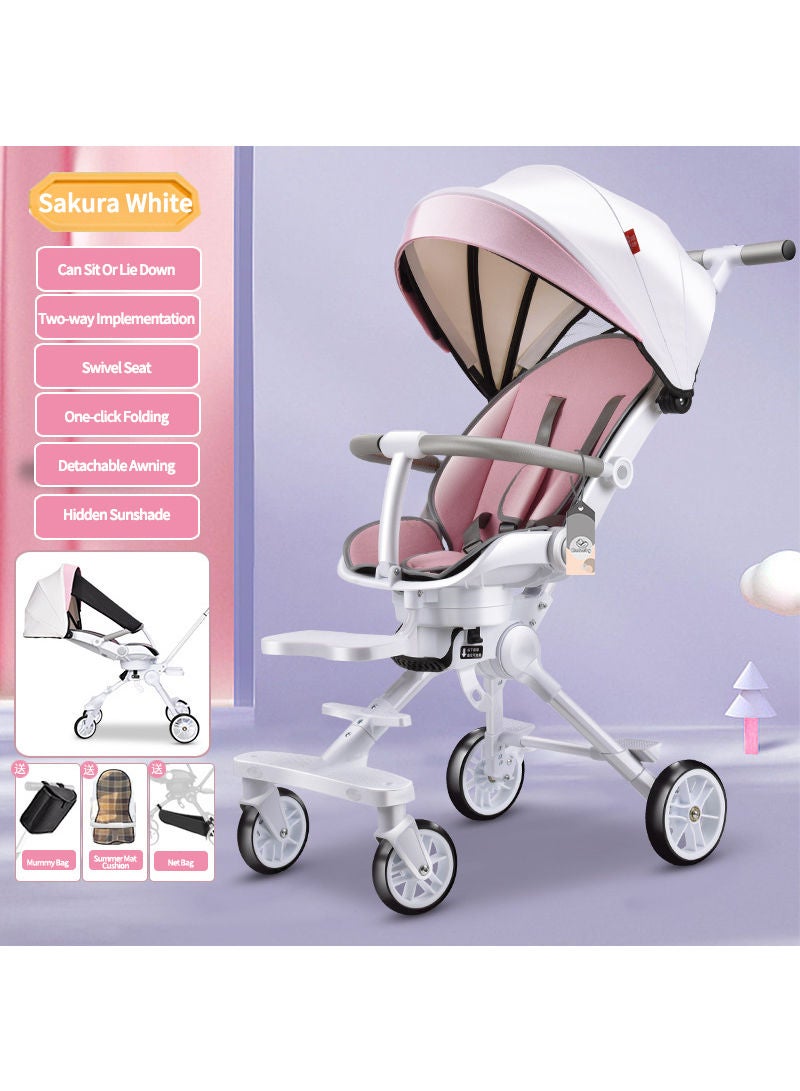 Two way Fast Folding Stroller (with Breathable Cushion)