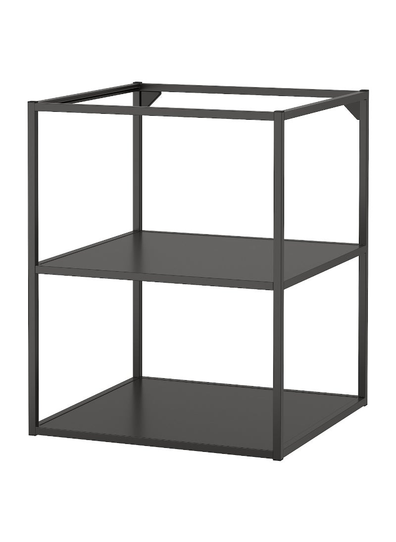 Base Frame With Shelves, Anthracite, 60X60X75 Cm