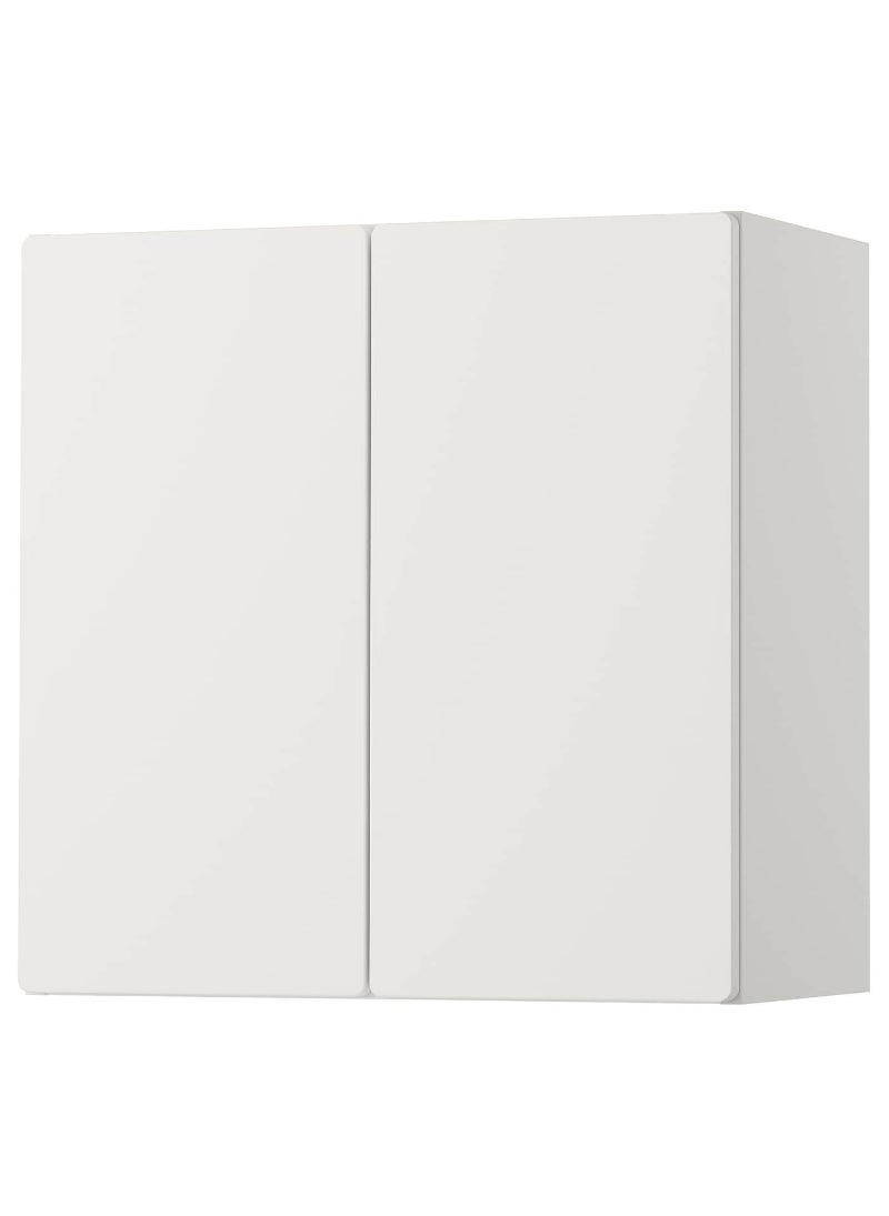 Wall Cabinet, White With 1 Shelf, 60X32X60 Cm