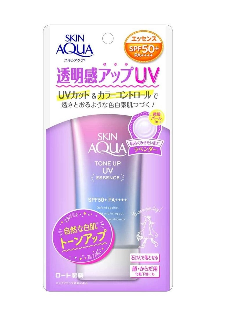 SKIN AQUA SPF50+ PA++++ Transparency up Tone UV Essence Sunscreen