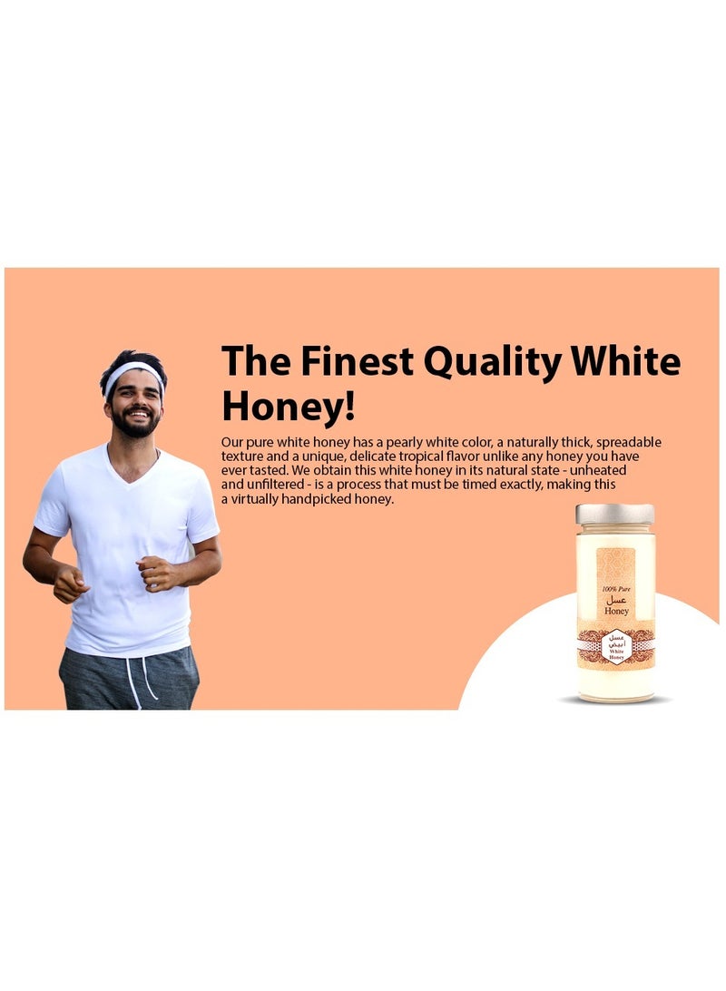 White Pure And Natural Raw Honey 800g