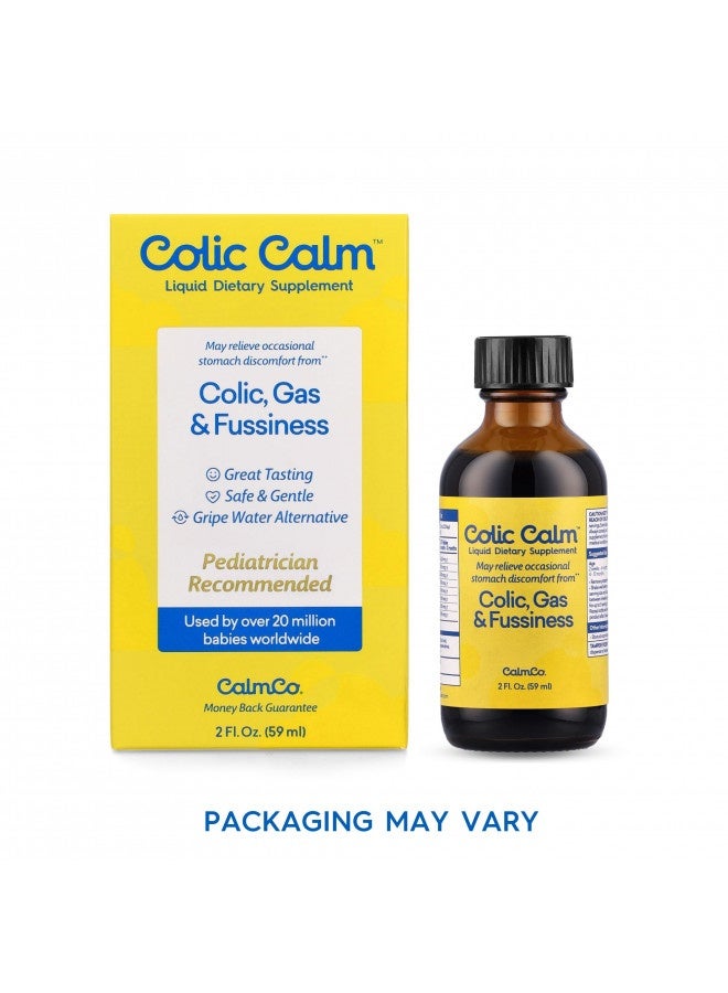 Colic Calm Homeopathic Gripe Water, Colic And Infant Gas Relief Drops, 2 Ounce