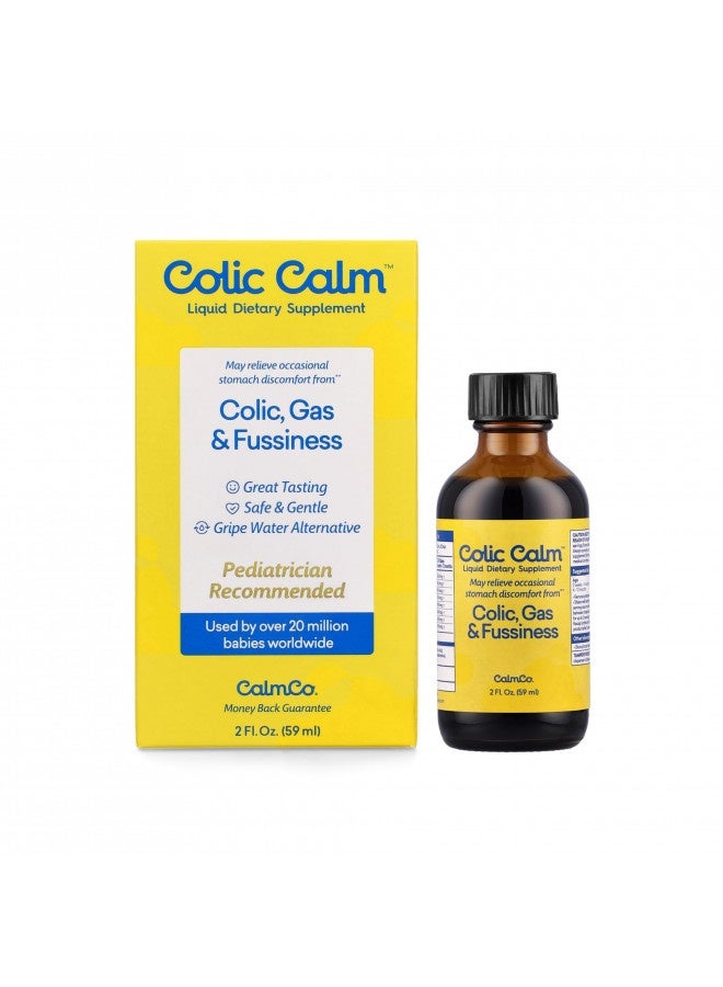 Colic Calm Homeopathic Gripe Water, Colic And Infant Gas Relief Drops, 2 Ounce