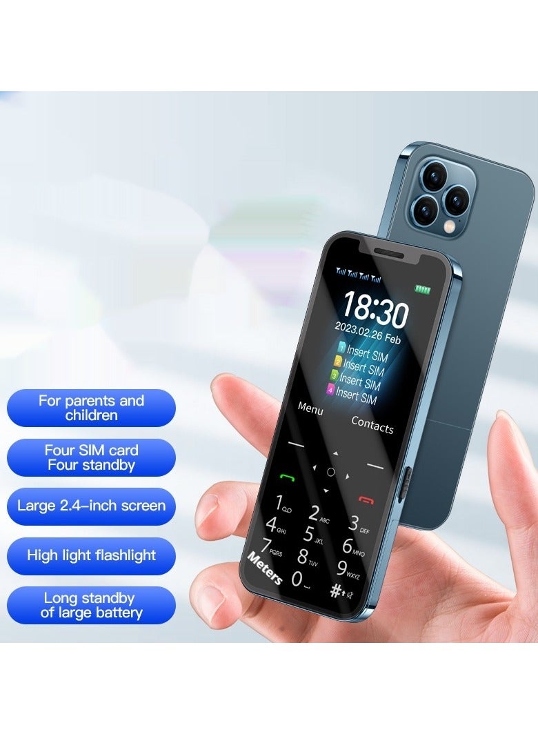 A6 Smart Mini Phone in Blue