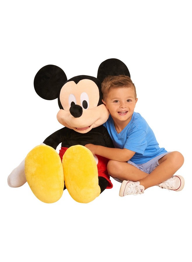 Disney Junior Mickey Mouse 40 Inch Giant Plush Mickey Mouse Stuffed Animal For Kids, Kids Toys For Ages 2 Up By Just Play