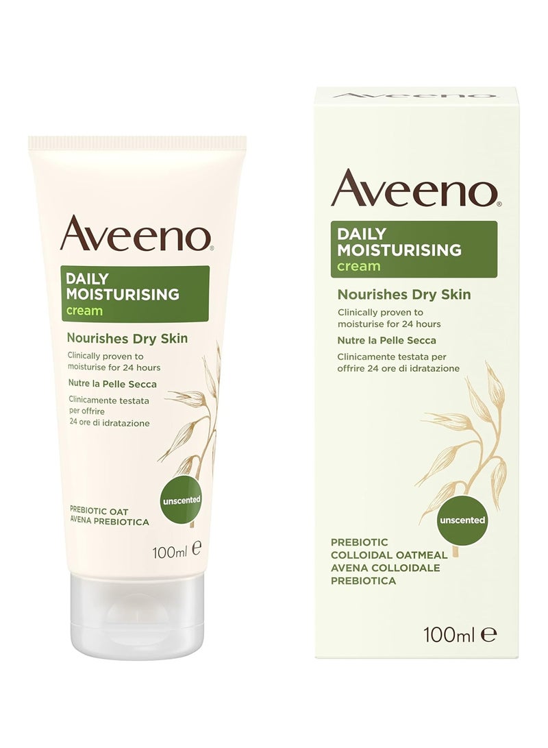 Aveeno Body Cream, Daily Moisturising, Dry & Sensitive Skin, 100Ml