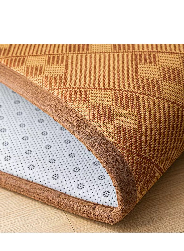 COOLBABY Floor Bamboo Sleeping Mat Cooling Mat Mattress Suitable for Home School Dormitory, Double sided (120 * 200)