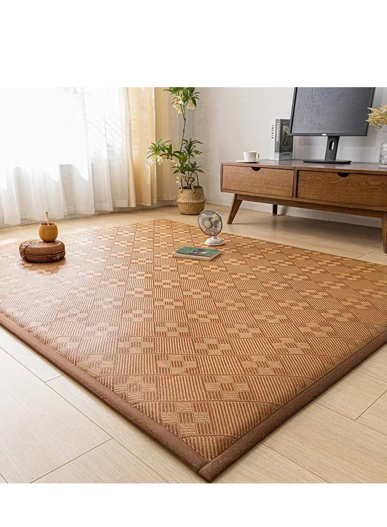 COOLBABY Floor Bamboo Sleeping Mat Cooling Mat Mattress Suitable for Home School Dormitory, Double sided (120 * 200)