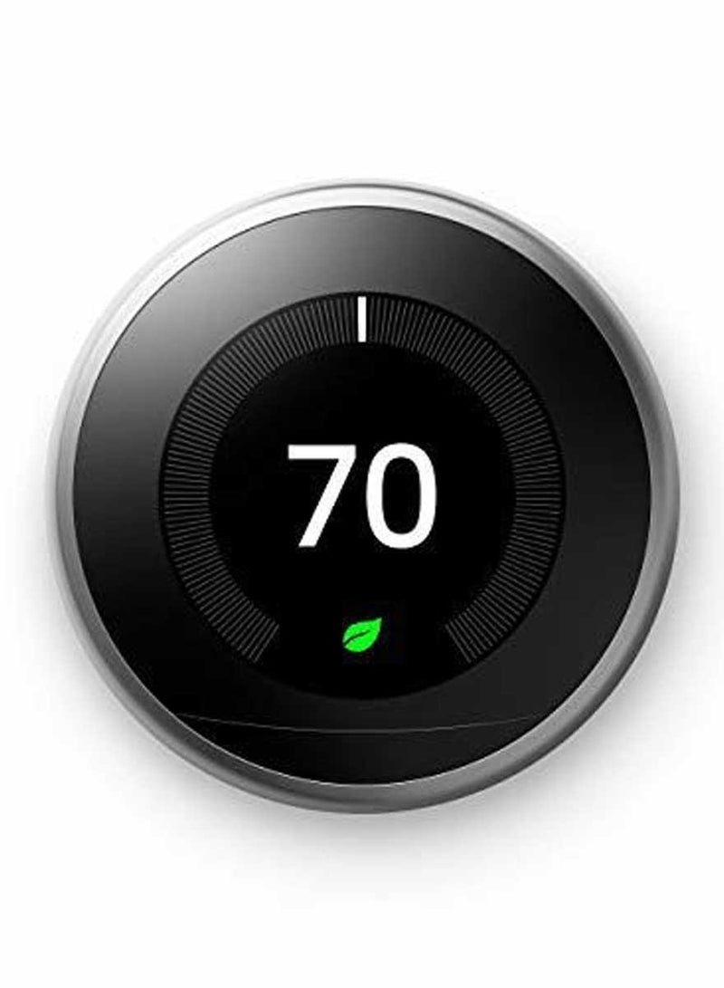 Nest Learning UG-T3007ES 3rd Gen Thermostat - Stainless Steel