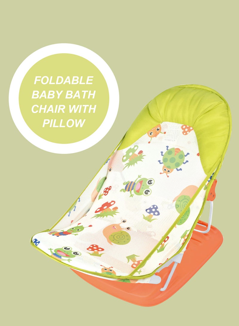 Baby Portable And Foldable Bath Chair, Breathable Shower Chair, Baby Bath Seat AntI Slip