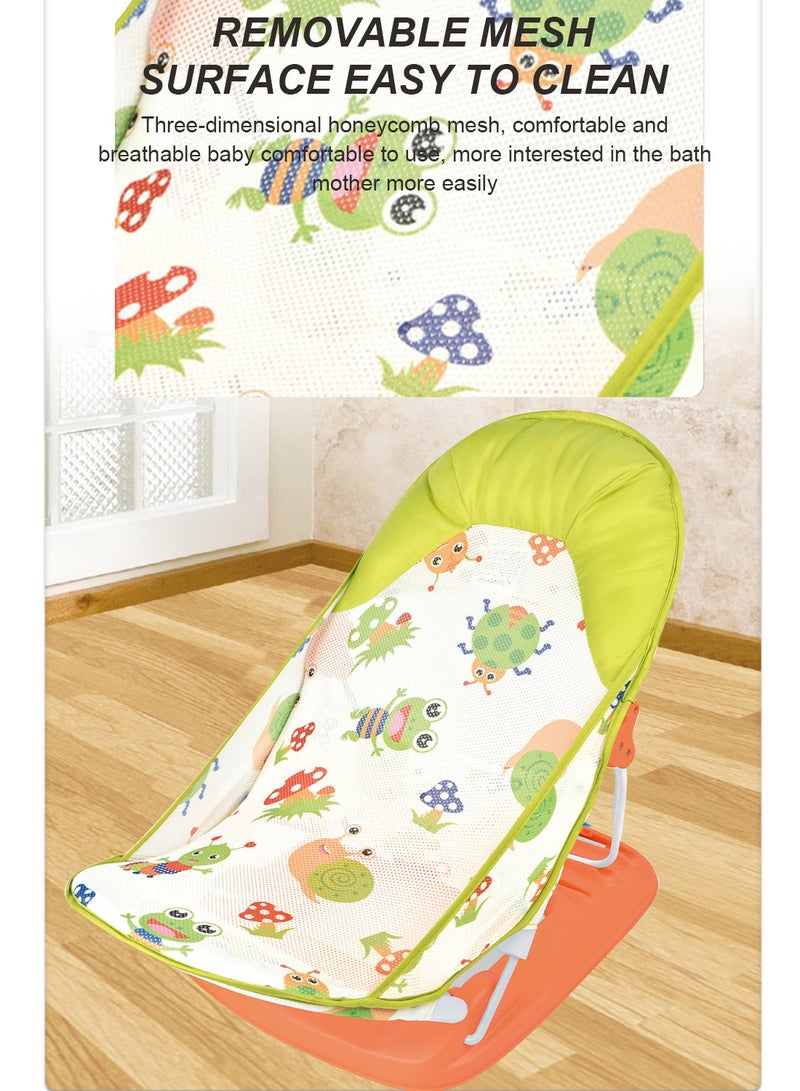Baby Portable And Foldable Bath Chair, Breathable Shower Chair, Baby Bath Seat AntI Slip