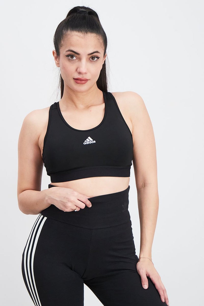 Women Sportswear Fit Training Sports Bra, Black