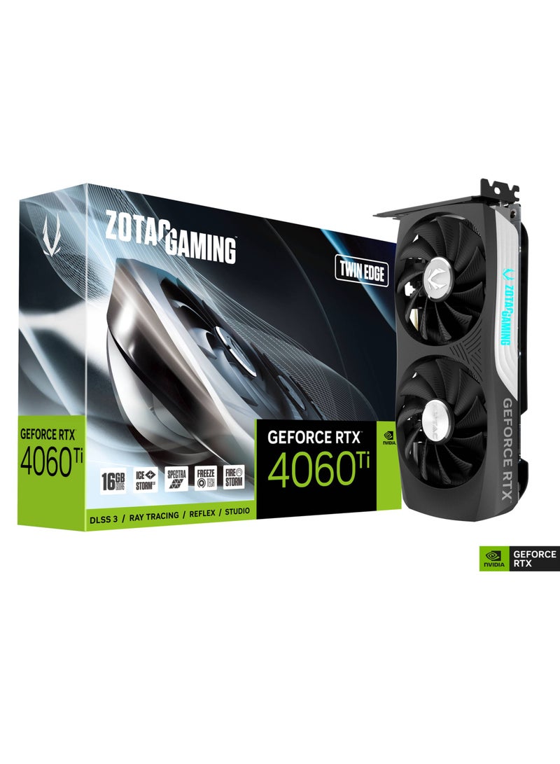 Gaming GeForce RTX 4060 Ti 16Gb Twin Edge, Graphic Card & GDDR6