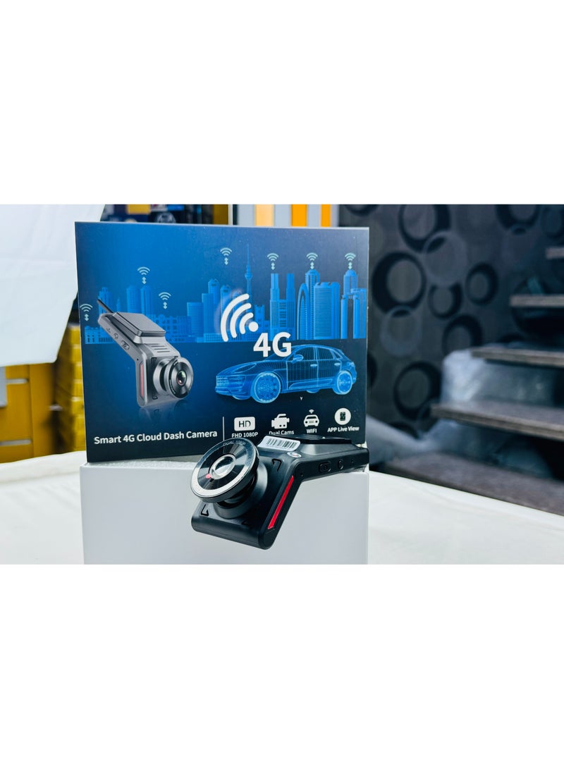K18 Hidden 4G WiFi Car Dash Cam DVR with 2.0 LCD Screen GPS Camera Recorder 1080P Dual Lens Front and Rear WDR with GPS Log Track Playback Night Vision 24Hrs Remote Monitor