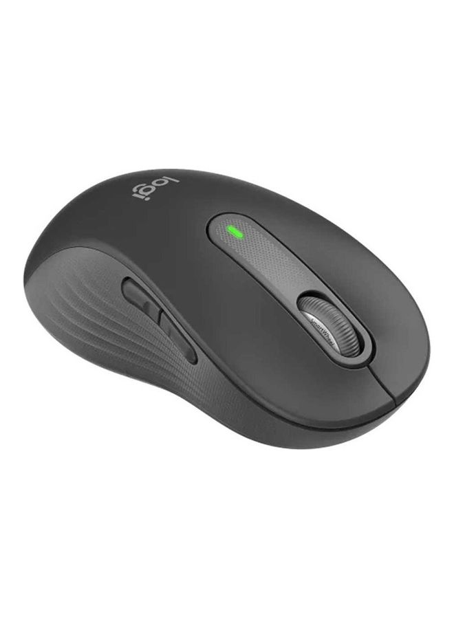 Wireless Mouse For Large Sized Left Hands 2 Year Battery Silent Clicks Customizable Side Buttons Bluetooth For PC Multi-Device Chromebook Graphite