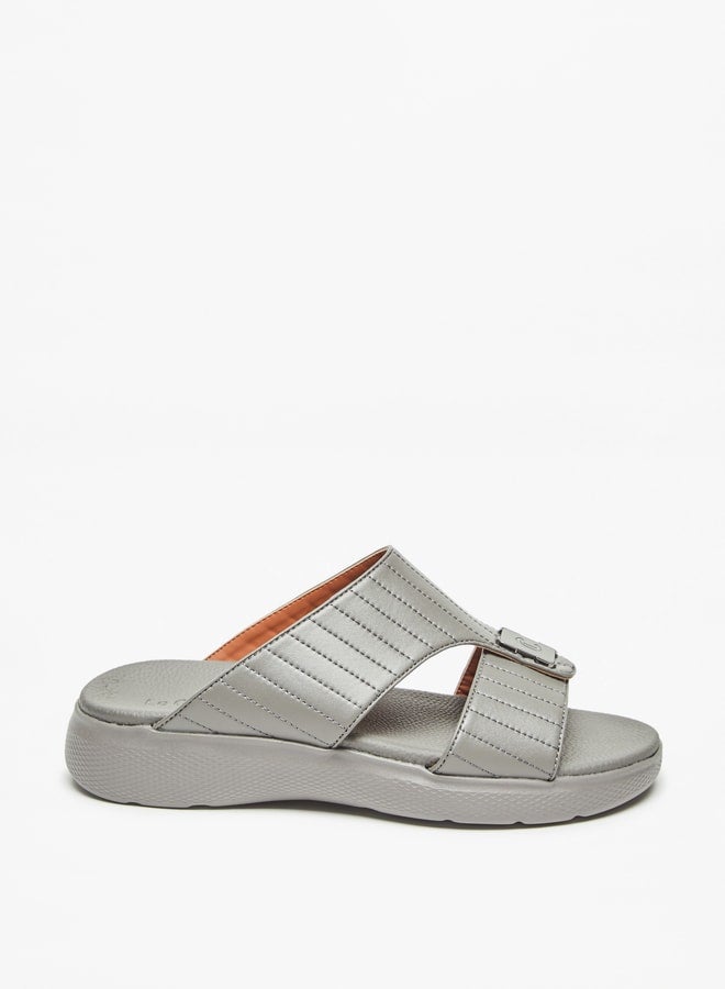 Men Textured Slip-On Sandals