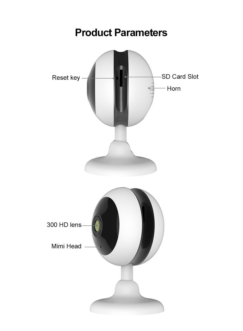 3 million HD home surveillance camera smart baby monitor two-way voice wireless wifi indoor