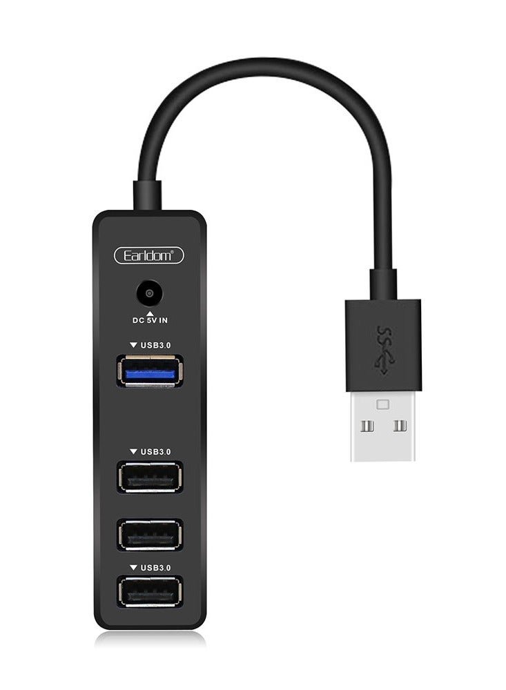 ET-HUB08 4 in 1 Usb Hub Adapter (Type-c Usb-C) Fekete Adapter