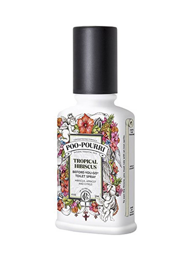 Poo Pourri Before You Go Toilet Spray Bottle, 4 OZ, Tropical Hibiscus