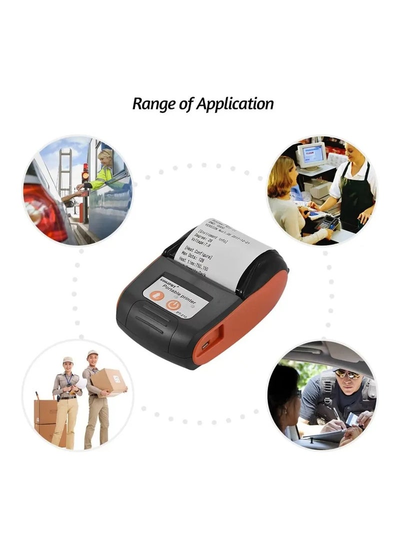Thermal Printer 58mm Handheld Portable Meituan Handheld Bluetooth Takeaway Receipt Printer