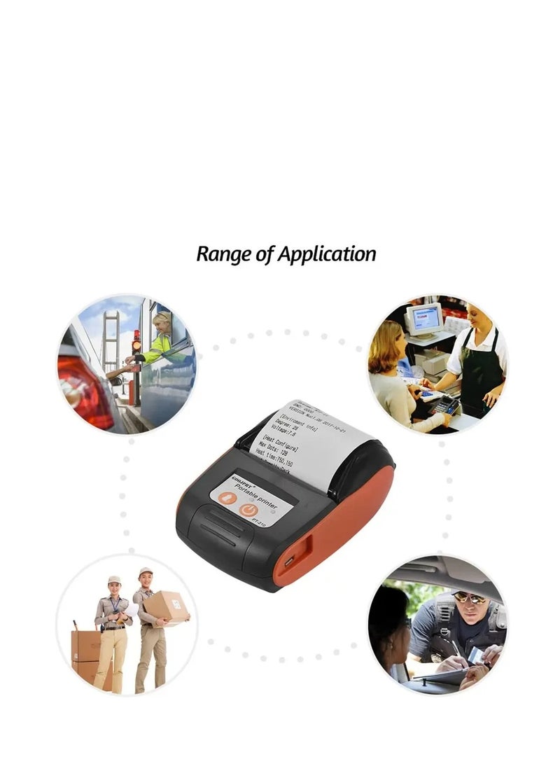 Thermal Printer 58mm Handheld Portable Meituan Handheld Bluetooth Takeaway Receipt Printer
