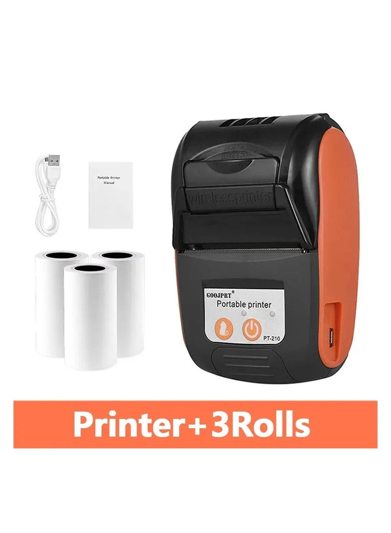 Thermal Printer 58mm Handheld Portable Meituan Handheld Bluetooth Takeaway Receipt Printer