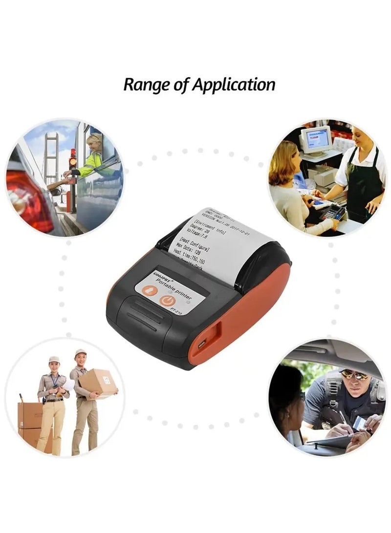 Thermal Printer 58mm Handheld Portable Meituan Handheld Bluetooth Takeaway Receipt Printer