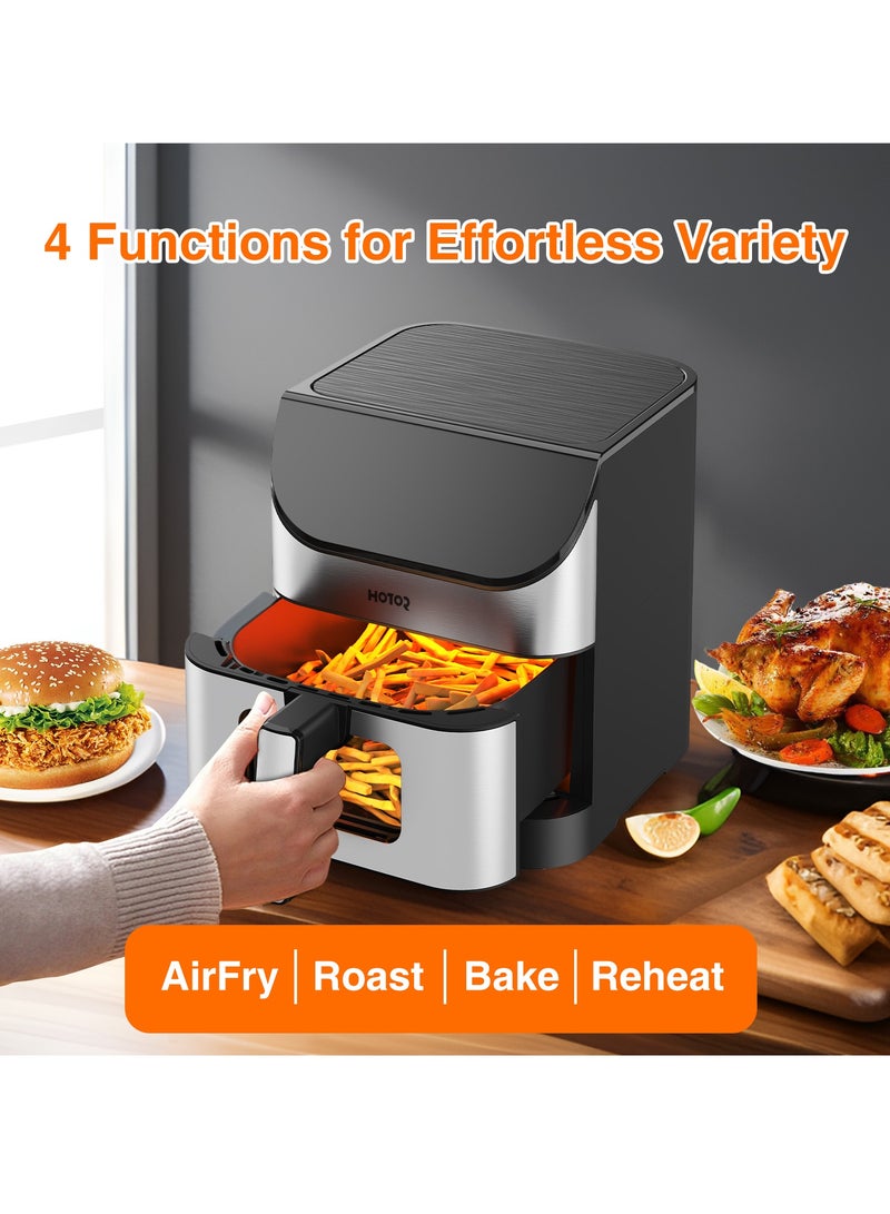 6L Air Fryer With Smart LCD Touch That Crisps Roasts Reheats And Dehydrates For Quick Easy Meals ﻿