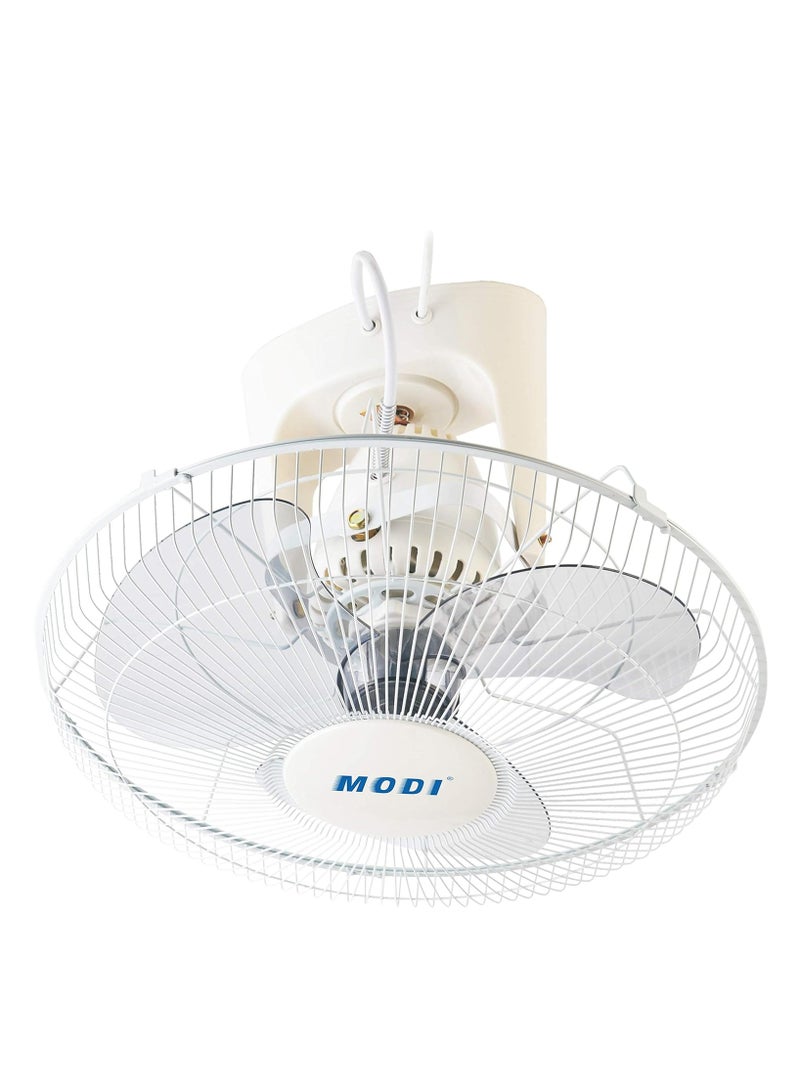 White Cooling Fan with 3 Speed Choices 360 Degree Oscillating Fan for Home and Office