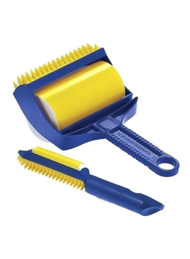 Dust Removing Lint Roller Brush Yellow/Blue