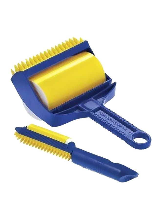 Sticky Lint Remover And Built-In Finger Set Blue/Yellow