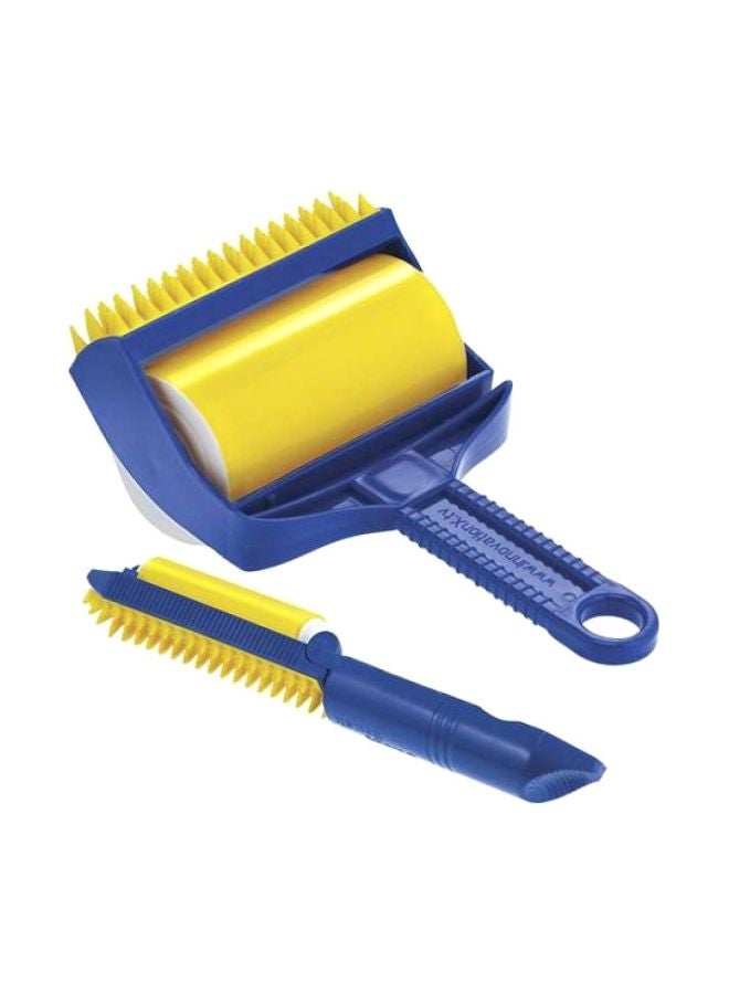 Sticky Lint Remover And Built-In Finger Set Blue/Yellow