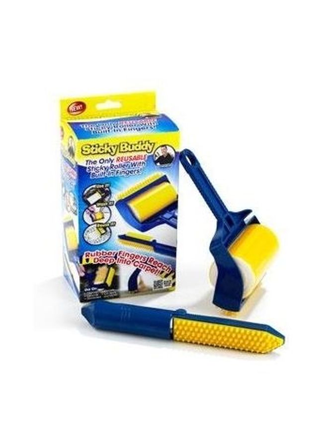 Sticky Lint Remover And Built-In Finger Set Blue/Yellow