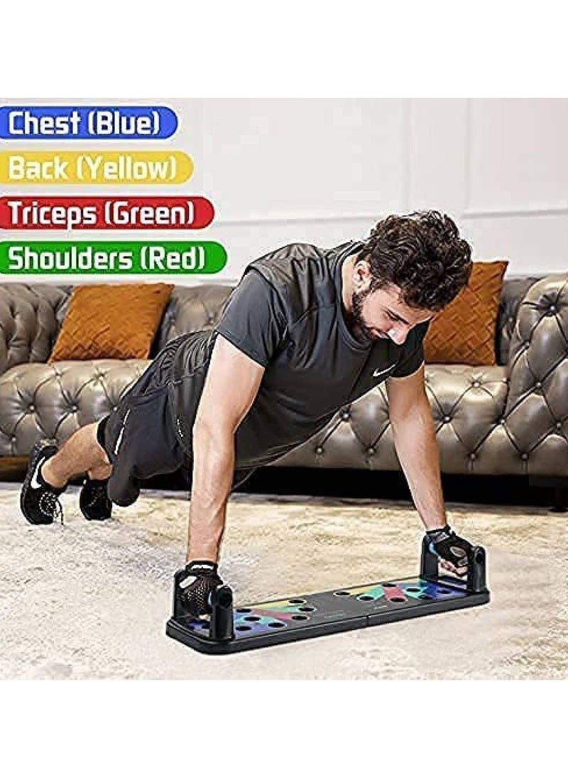 9 in 1 Push Up Rack Board,Multifunction gym system for muscle exercises for home workouts