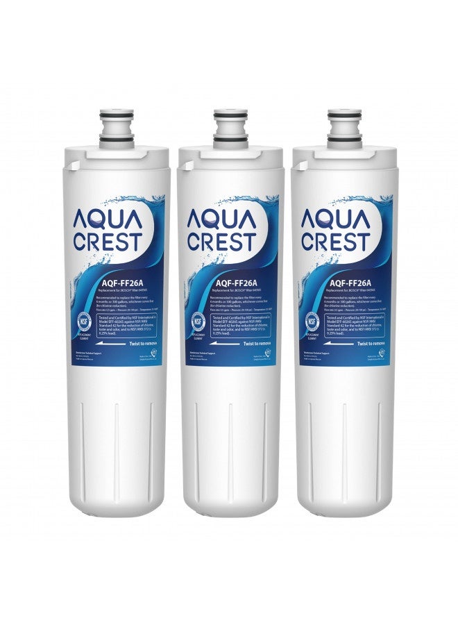 Aqua Crest Replacement 640565 Refrigerator Water Filter, Compatible With Bosch 640565, Evolfltr10 Ap3961137, 3M Cuno Cs-52, Whirlpool Whkf-R-Plus, Pack Of 3