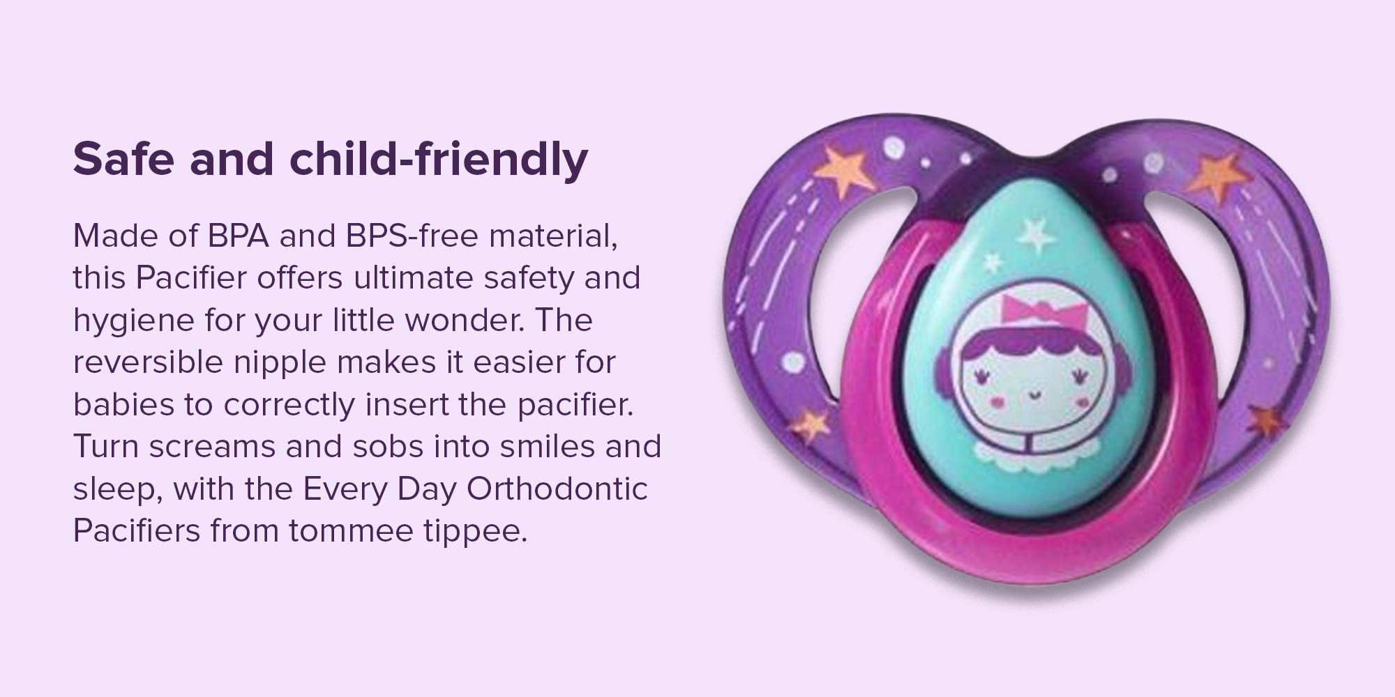 Fun Style Orthodontic Soother, 6-18 Months, Pack Of 2 - Multicolour