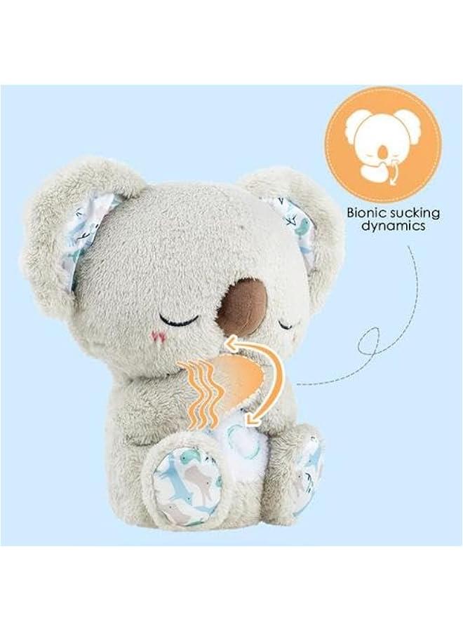 The Relief Koala, Anxietys Relief Koala Breathing, Breathing Otters Sleep Buddy for Adults, Sleeping Koala Plush Breathing, 2024 New Calming Koala, Adjustable Music