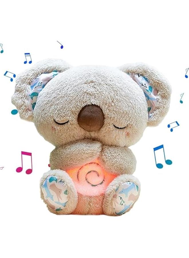 The Relief Koala, Anxietys Relief Koala Breathing, Breathing Otters Sleep Buddy for Adults, Sleeping Koala Plush Breathing, 2024 New Calming Koala, Adjustable Music