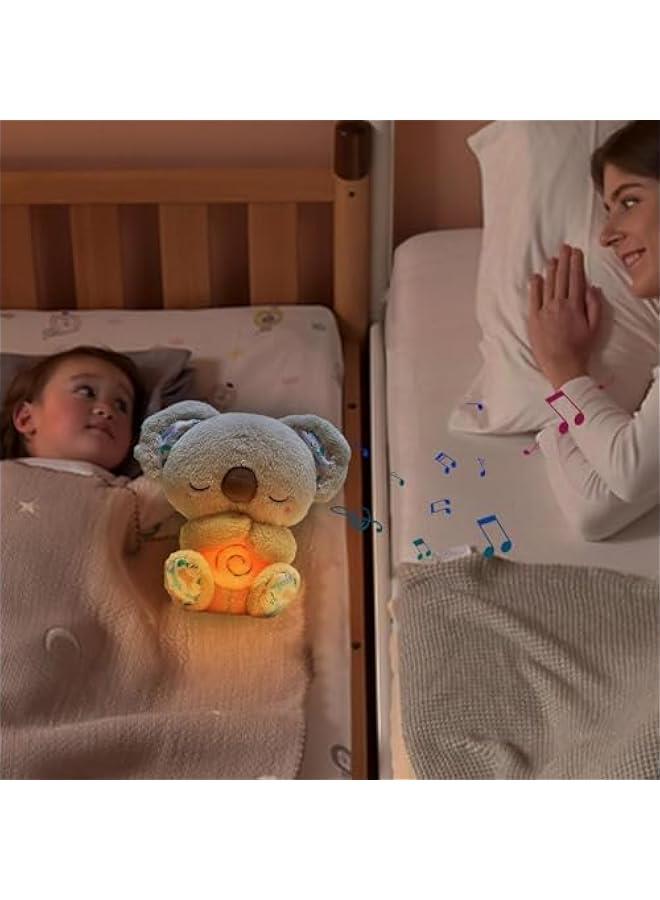 The Relief Koala, Anxietys Relief Koala Breathing, Breathing Otters Sleep Buddy for Adults, Sleeping Koala Plush Breathing, 2024 New Calming Koala, Adjustable Music