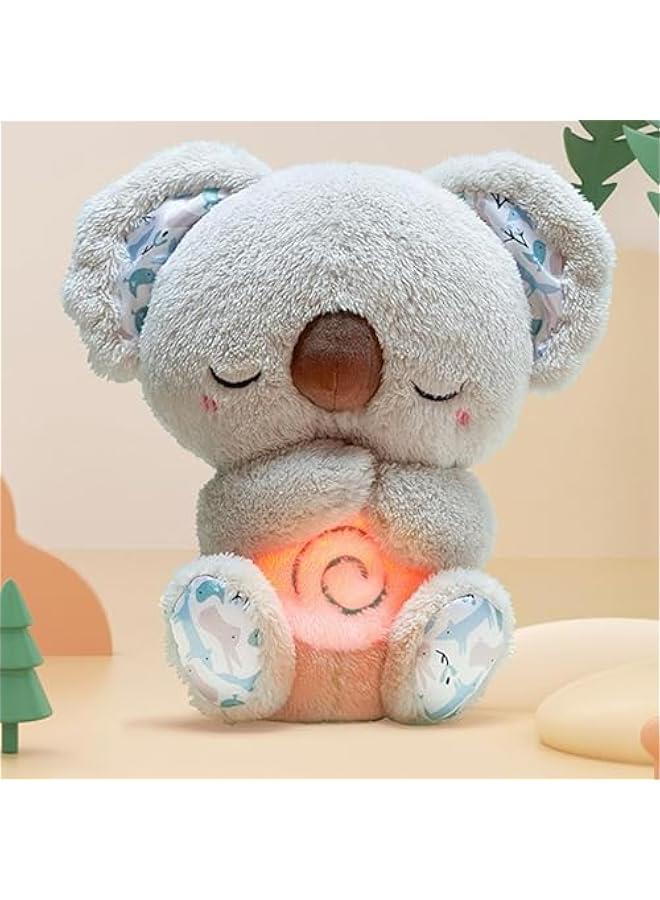 The Relief Koala, Anxietys Relief Koala Breathing, Breathing Otters Sleep Buddy for Adults, Sleeping Koala Plush Breathing, 2024 New Calming Koala, Adjustable Music