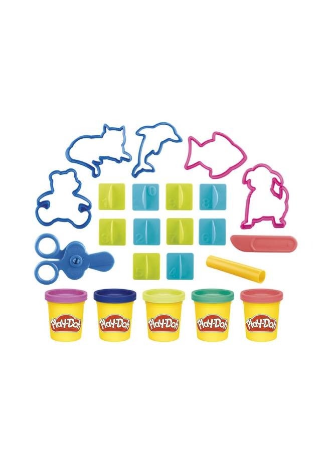 Play-Doh Fold & Go Playmat Starter Set with 19 Accessories, Preschool Toys for 3 Year Old Girls & Boys & Up, Kids Arts & Crafts